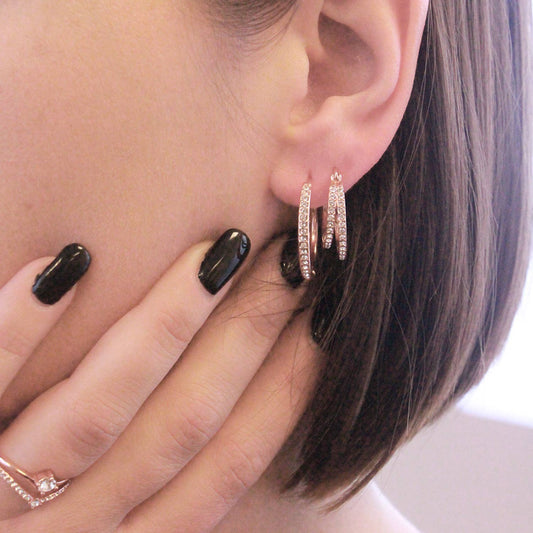 Pendientes Rose Crystal