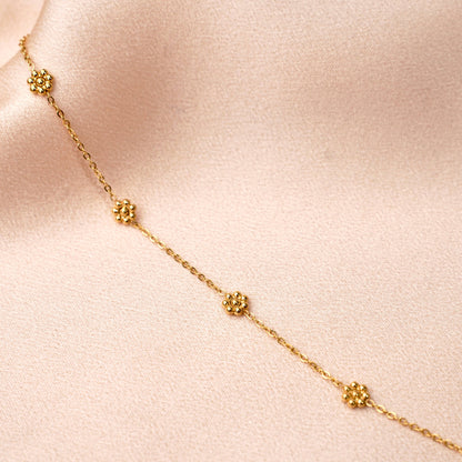 Pulsera Fina De Flores