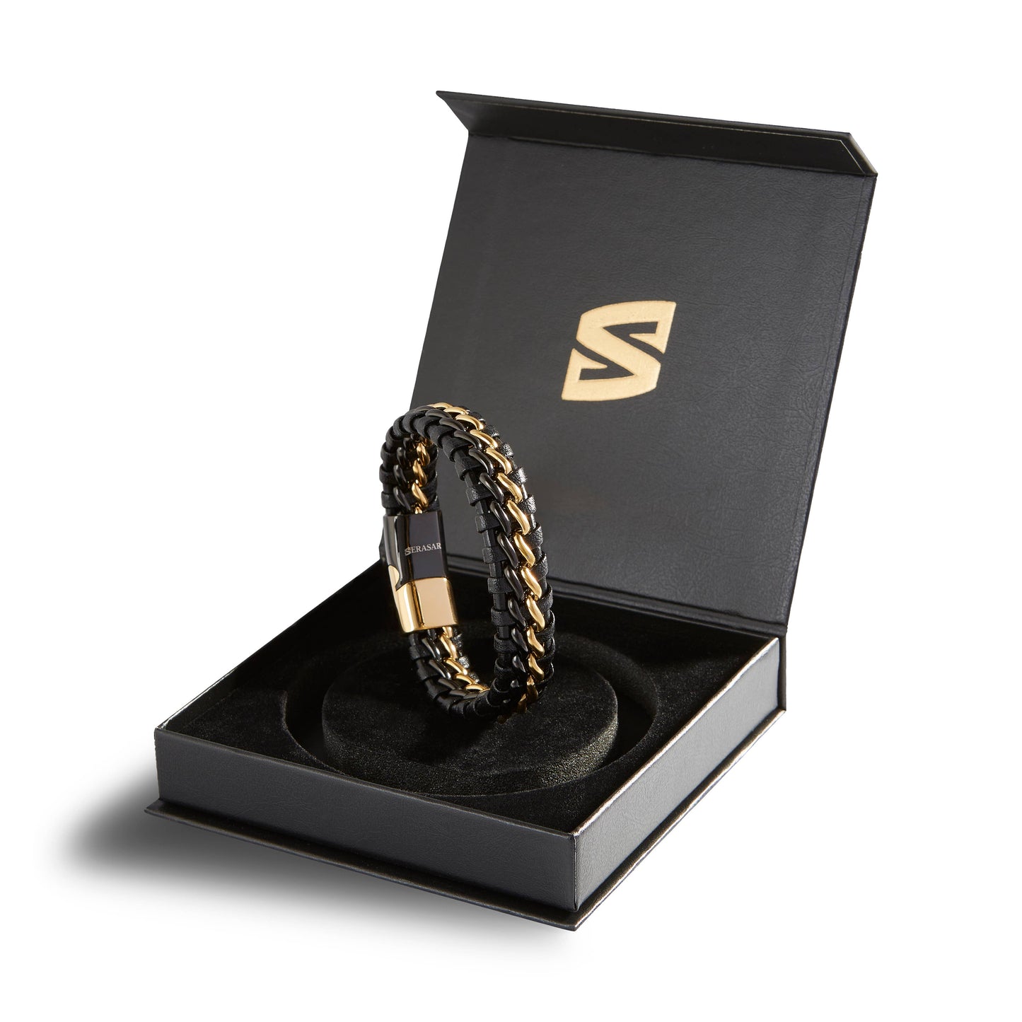 Pulsera Steel Oro & Negro