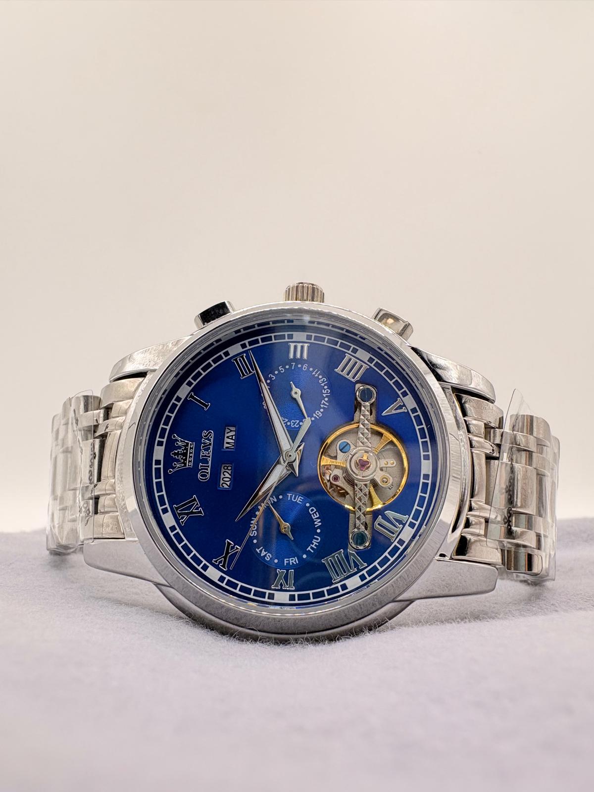 Reloj Automático Azul- 3BAR