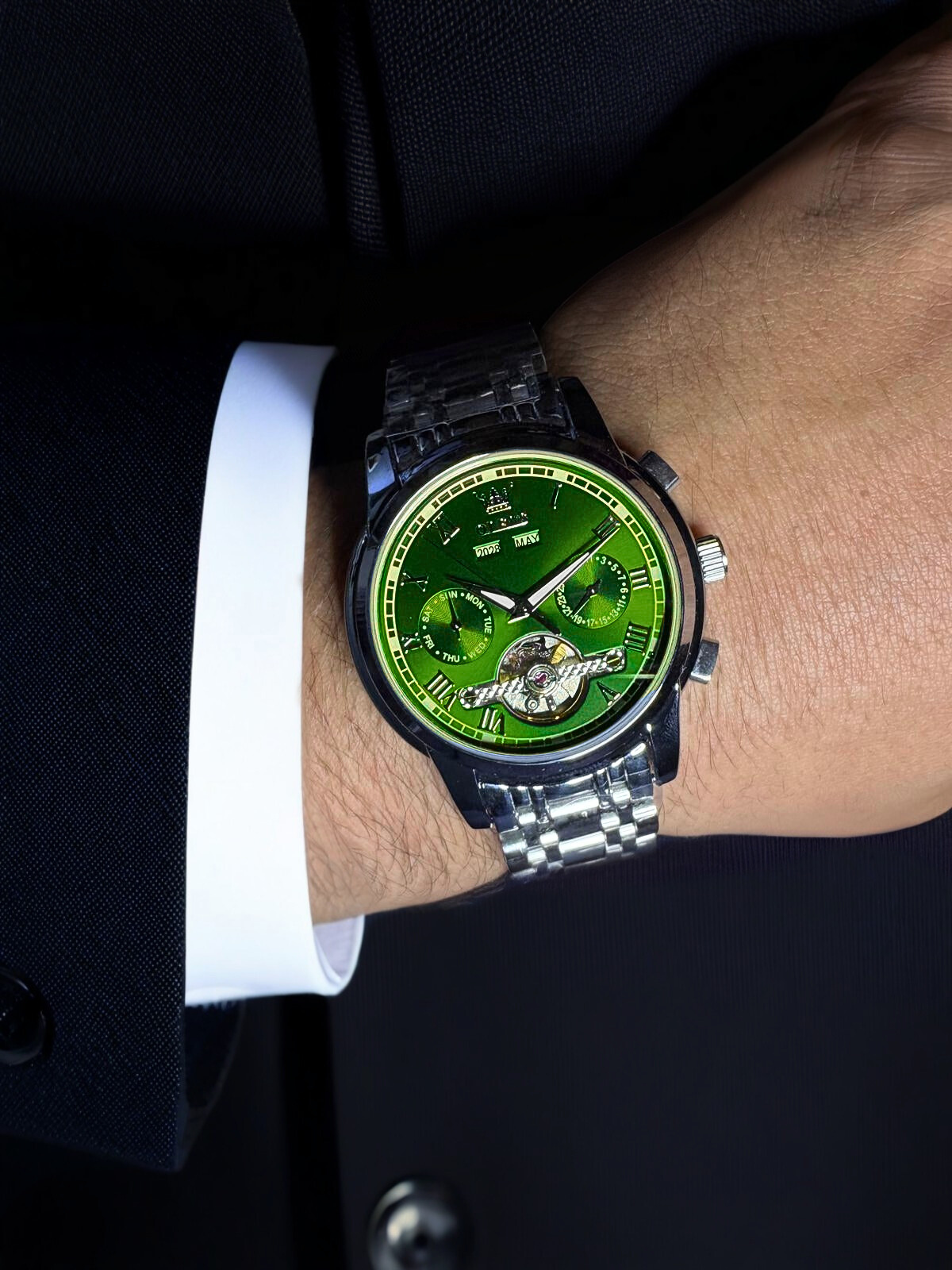 Reloj Automático Verde - 3BAR