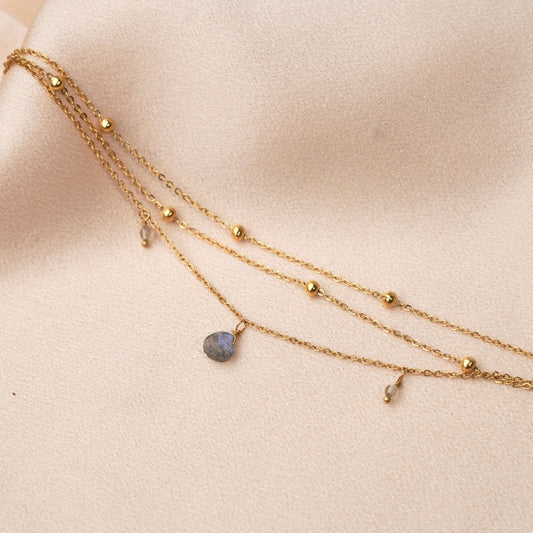 Pulsera Triple De Labradorita