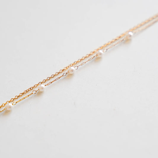 Pulsera Doble de Perlas