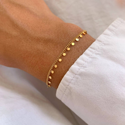 Pulsera Trenzada Golden Dots